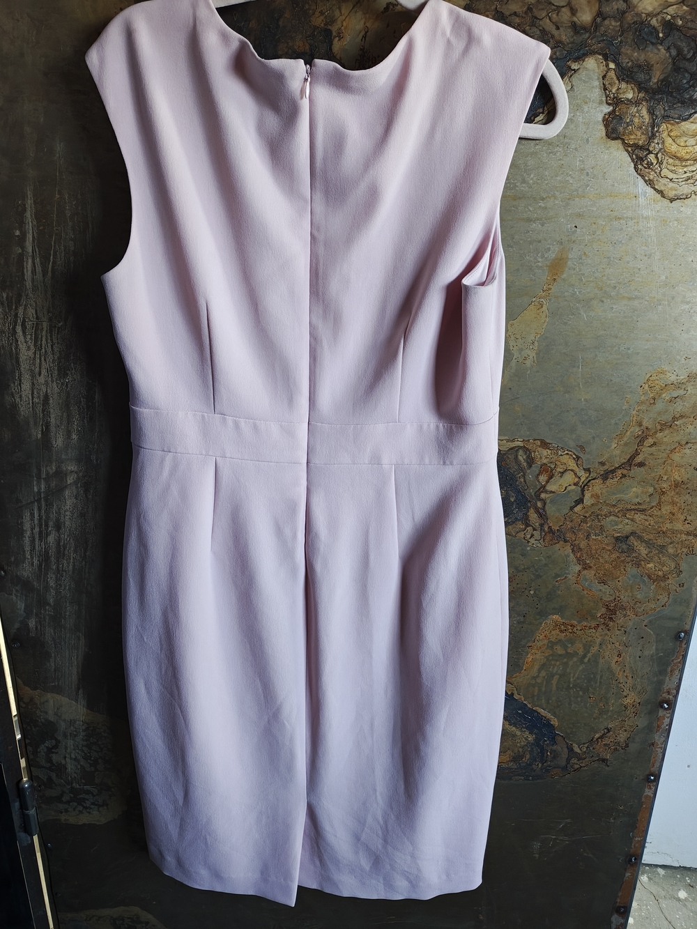 Kasper Soft Pink Sleeveless Midi Sheath Dress - Picture 3 of 4
